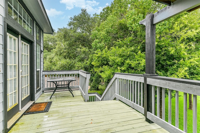 7806 Burgess Rd, Hitchcock, TX 77563 - deck with french doors