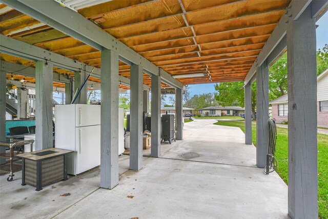 7806 Burgess Rd, Hitchcock, TX 77563 - view of patio featuring a residential view
