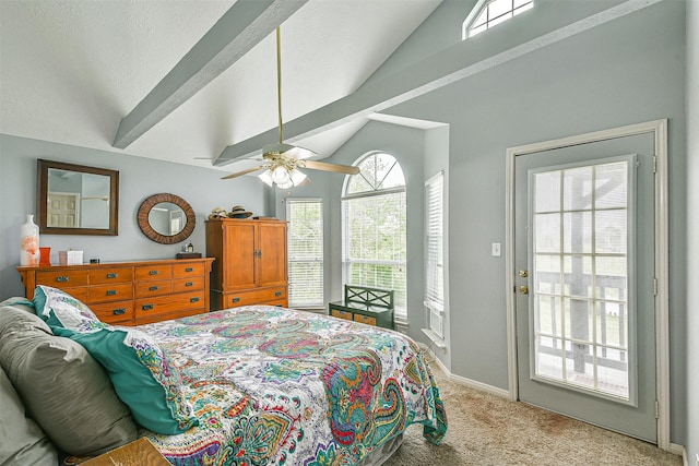 7806 Burgess Rd, Hitchcock, TX 77563 - carpeted bedroom with ceiling fan and baseboards