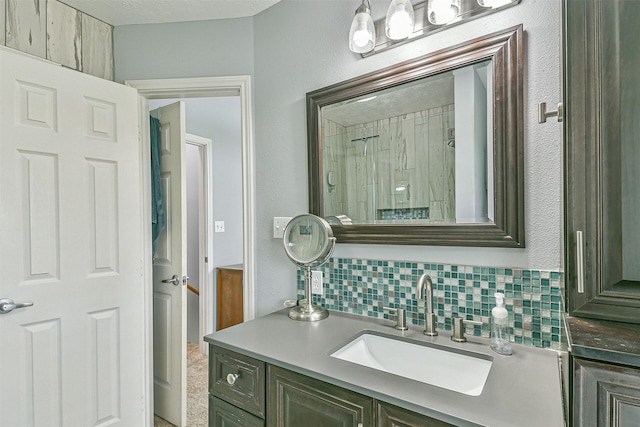 7806 Burgess Rd, Hitchcock, TX 77563 - bathroom with vanity and tasteful backsplash