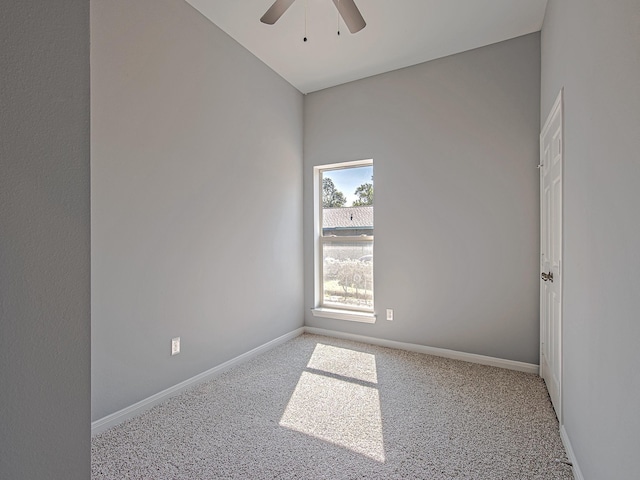 8206 Tower St, Houston, TX 77088 - carpeted empty room with ceiling fan and baseboards