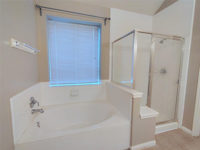 3511 Glenhill Dr, Pearland, TX 77584 - full bath featuring a garden tub, a stall shower, and tile patterned floors