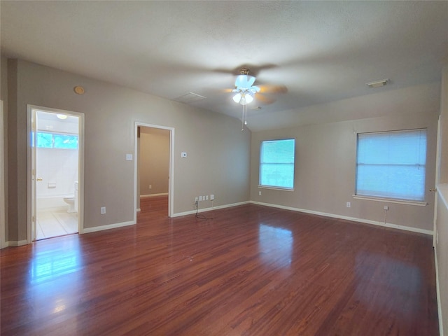 3511 Glenhill Dr, Pearland, TX 77584 - unfurnished room featuring wood finished floors and ceiling fan