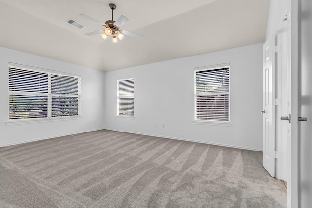 3502 Avalon Spring Ln, Spring, TX 77386 - carpeted empty room with a ceiling fan and lofted ceiling