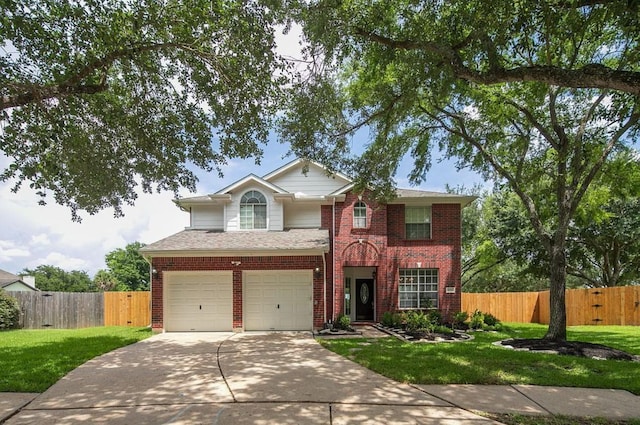1123 Woodley Bnd, Sugar Land, TX 77479 - traditional home featuring concrete driveway, brick siding, and a garage