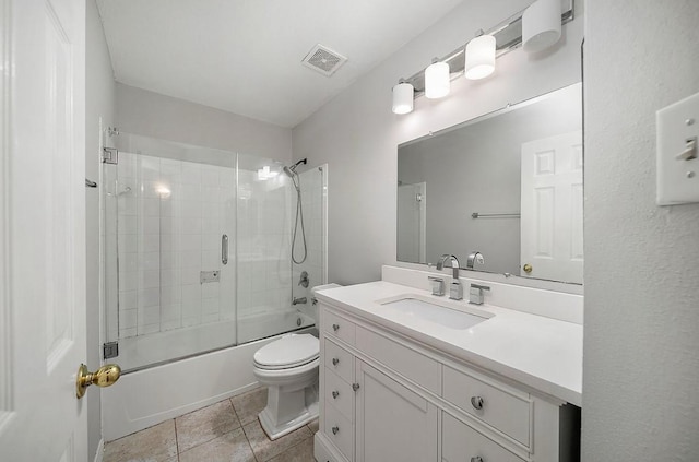 1123 Woodley Bnd, Sugar Land, TX 77479 - full bath with vanity, bath / shower combo with glass door, and tile patterned floors