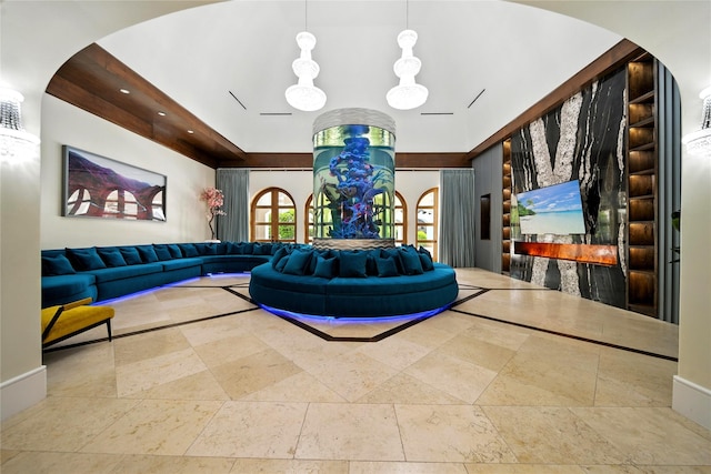 701 W Friar Tuck Ln, Houston, TX 77024 - lobby featuring recessed lighting and a high ceiling