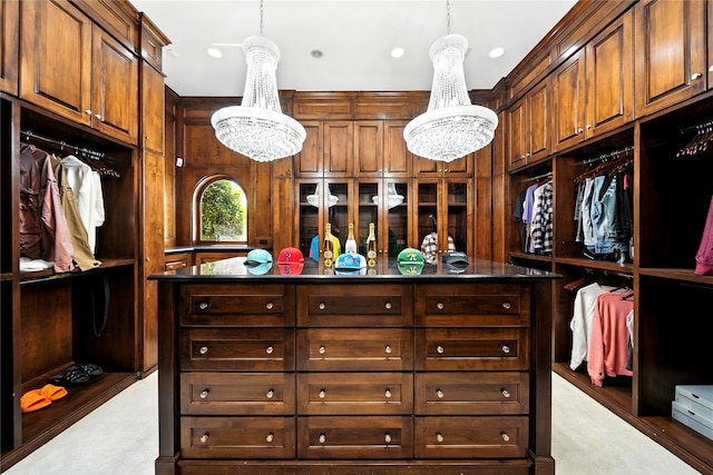701 W Friar Tuck Ln, Houston, TX 77024 - spacious closet with a chandelier