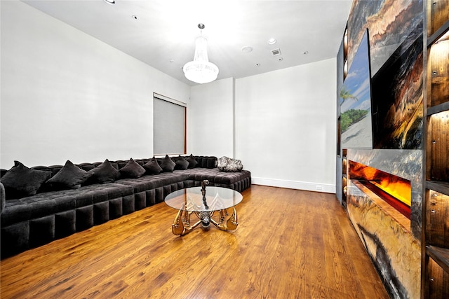 701 W Friar Tuck Ln, Houston, TX 77024 - living room with a fireplace and wood finished floors