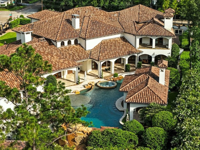 701 W Friar Tuck Ln, Houston, TX 77024 - view from above of property