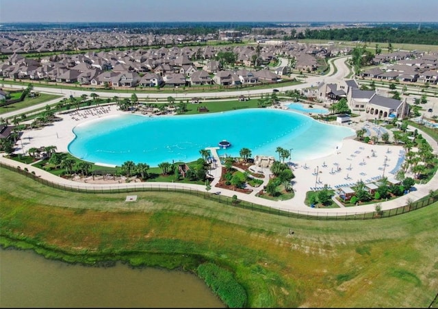 15814 Weston Ridge Dr, Humble, TX 77346 - aerial view of property and surrounding area featuring a pool and nearby suburban area