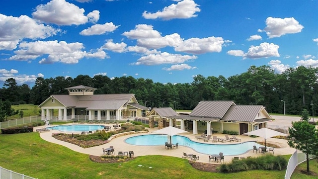 12223 Antilles Ln, Conroe, TX 77304 - community pool with a patio