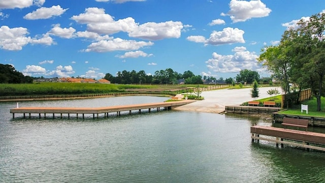 12223 Antilles Ln, Conroe, TX 77304 - dock area featuring a water view