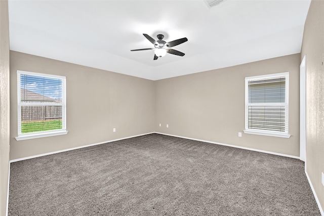 638 E Fairway Lake Dr, Alvin, TX 77511 - unfurnished room with carpet flooring and a ceiling fan
