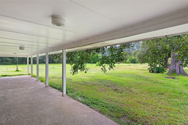 27093 Frye Rd, Splendora, TX 77372 - view of grassy yard with a patio area