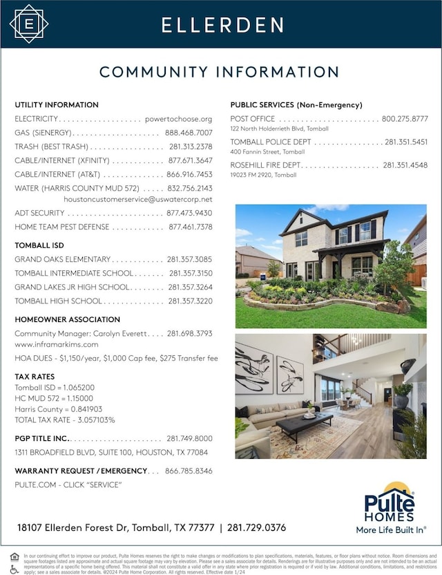 18203 Zemira Ln, Tomball, TX 77377 - view of a document with a collage of images