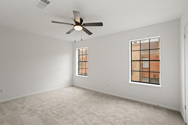 9901 Sharpcrest St Unit K-3, Houston, TX 77036 - carpeted spare room featuring baseboards and a ceiling fan