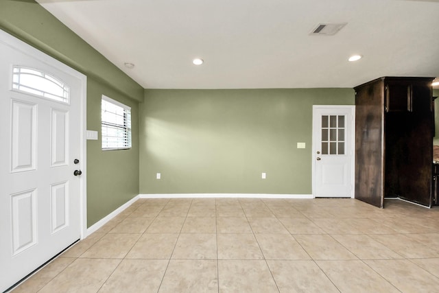 743 Eastlake St, Houston, TX 77034 - foyer entrance featuring recessed lighting and light tile patterned flooring