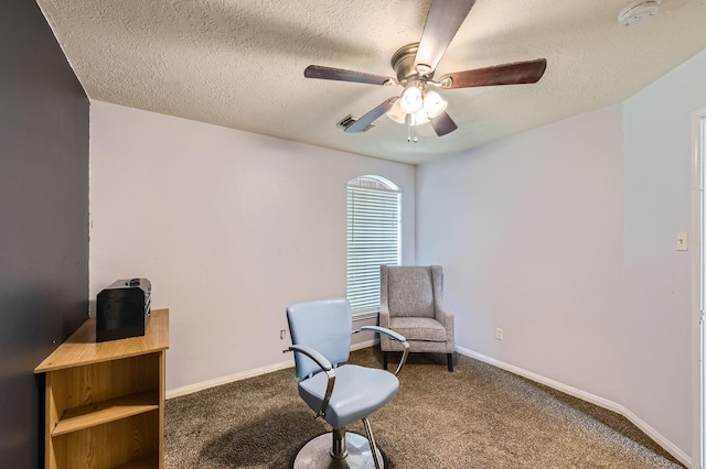 16307 Mango Ridge Ct, Humble, TX 77396 - unfurnished room featuring ceiling fan, carpet, and a textured ceiling