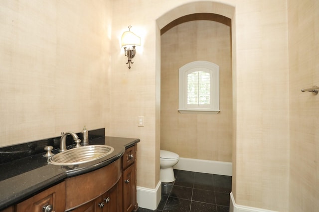 764 Kuhlman Rd, Hunters Creek Village, TX 77024 - bathroom featuring vanity and tile patterned floors