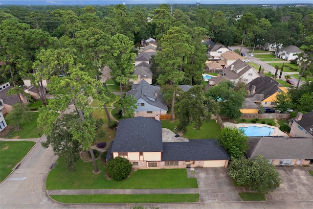 727 Baltic Ln, Houston, TX 77090 - view of property location with nearby suburban area and a forest