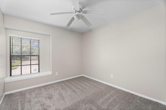 4303 Appalachian Trl, Houston, TX 77345 - carpeted empty room with baseboards and a ceiling fan