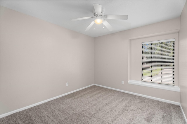 4303 Appalachian Trl, Houston, TX 77345 - carpeted spare room featuring baseboards and ceiling fan