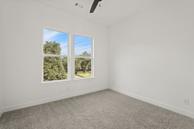 9426 Campbell Rd Unit B, Houston, TX 77080 - carpeted spare room featuring ceiling fan and baseboards