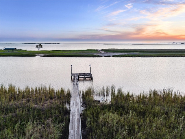 3848 S Main St, Anahuac, TX 77514 - water view featuring a dock