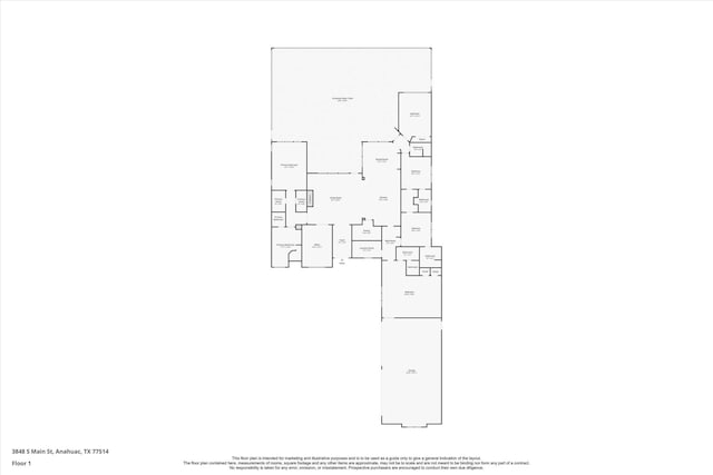 3848 S Main St, Anahuac, TX 77514 - view of room layout