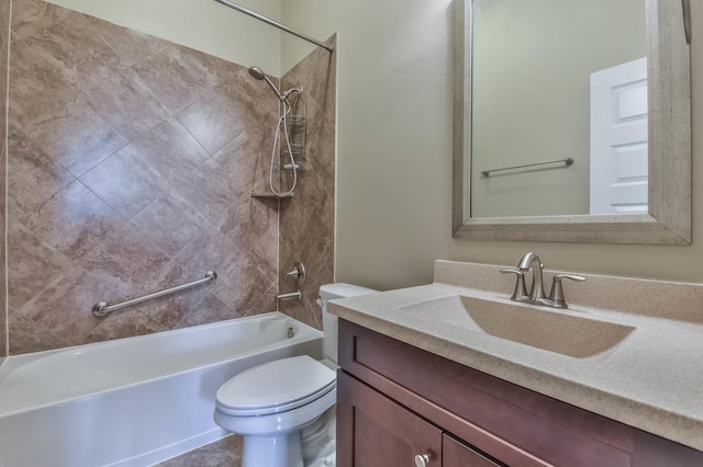 16803 Amelia Island Dr, Cypress, TX 77433 - bathroom featuring shower / bath combination and vanity