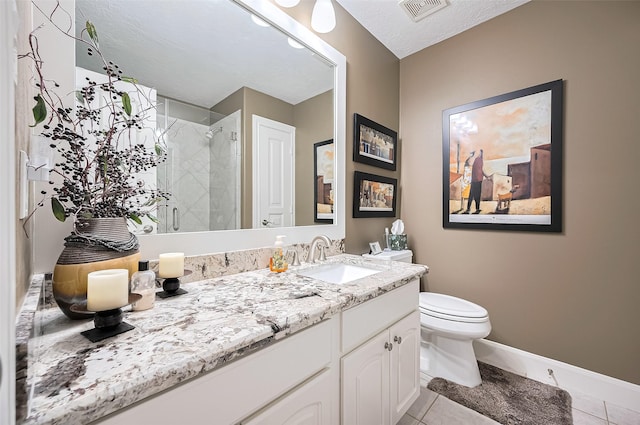 9427 Fern Wood Frst, Houston, TX 77040 - full bathroom with a shower stall, vanity, and tile patterned flooring