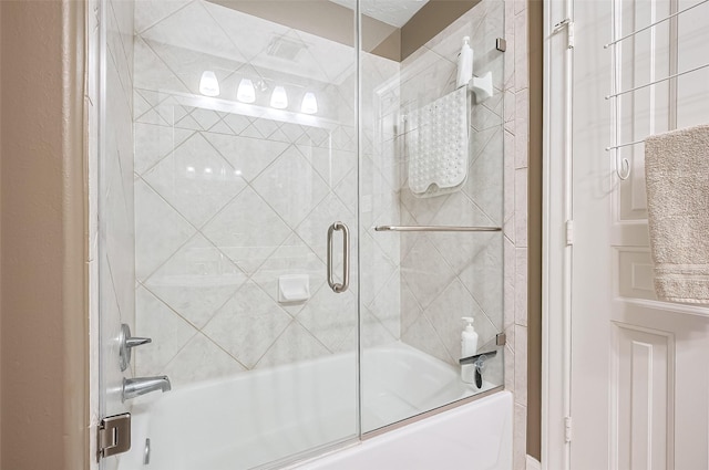 9427 Fern Wood Frst, Houston, TX 77040 - bathroom featuring bath / shower combo with glass door