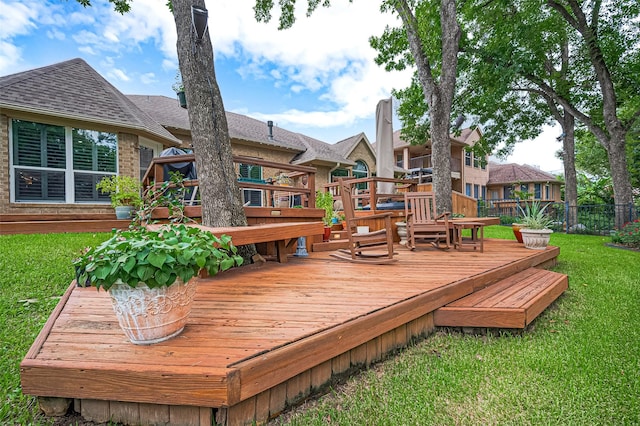 9427 Fern Wood Frst, Houston, TX 77040 - view of deck