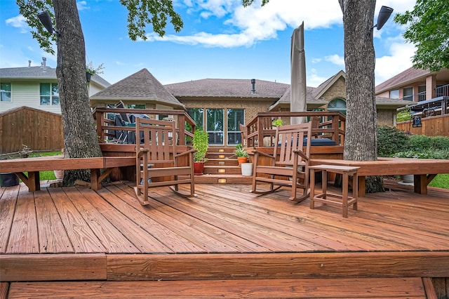 9427 Fern Wood Frst, Houston, TX 77040 - view of deck