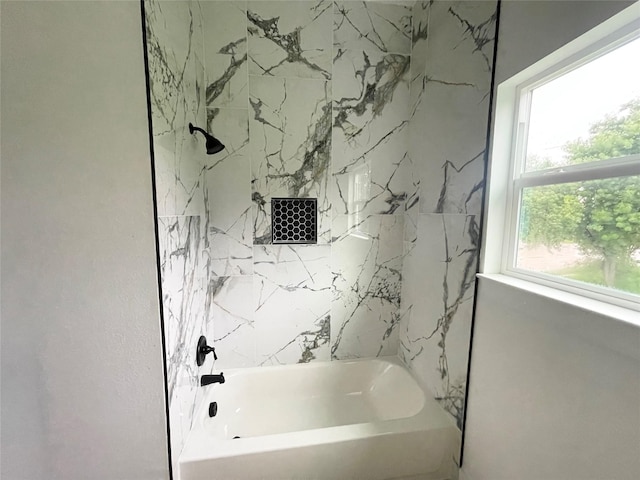 11735 Fleming Dr, Houston, TX 77013 - bathroom featuring washtub / shower combination