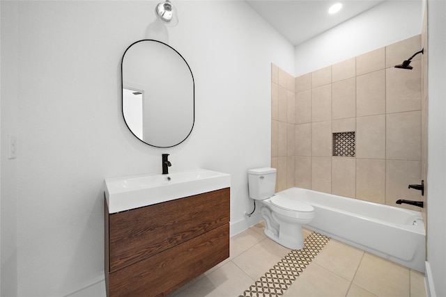 2012 Chew St, Houston, TX 77020 - bathroom with vanity,  shower combination, and tile patterned floors