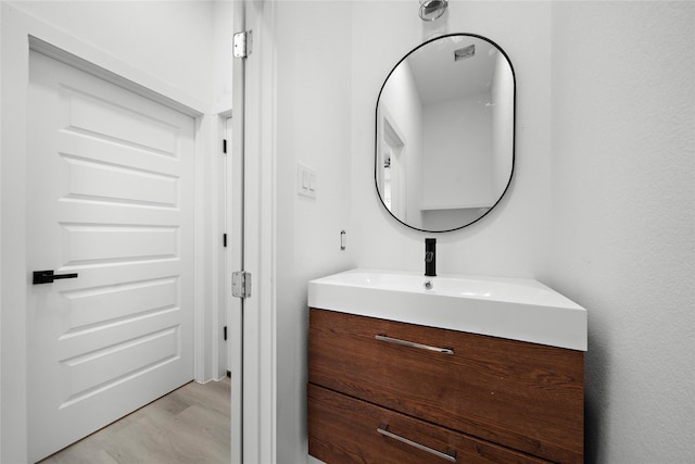 2012 Chew St, Houston, TX 77020 - bathroom with vanity and wood finished floors