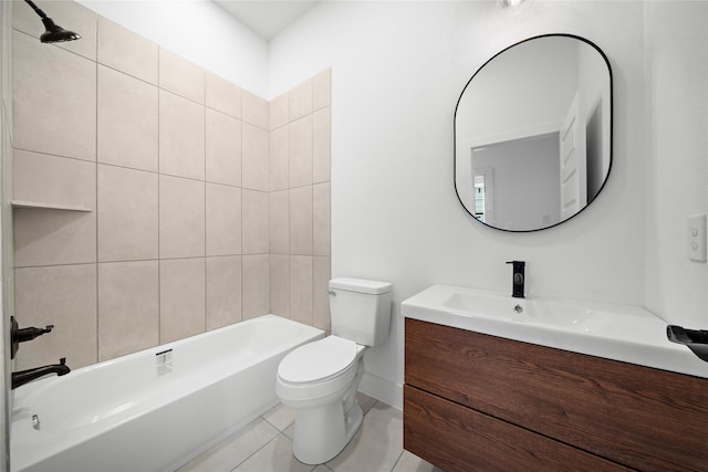 2012 Chew St, Houston, TX 77020 - bathroom featuring vanity, shower / washtub combination, and tile patterned flooring