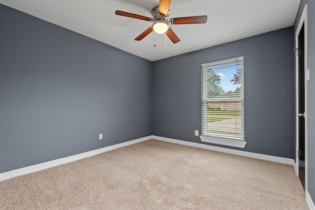 6510 Barrygate Dr, Spring, TX 77373 - carpeted empty room with baseboards and ceiling fan