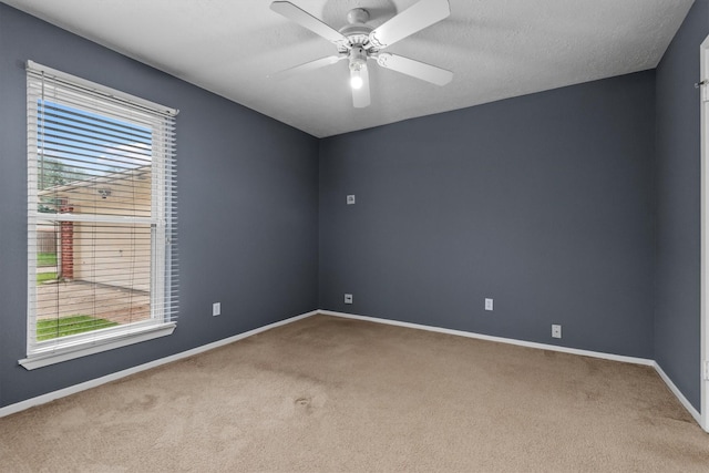 6510 Barrygate Dr, Spring, TX 77373 - empty room featuring carpet flooring and ceiling fan
