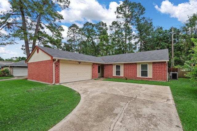 6510 Barrygate Dr, Spring, TX 77373 - ranch-style house featuring driveway, a garage, and brick siding