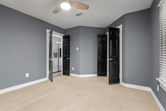 6510 Barrygate Dr, Spring, TX 77373 - unfurnished bedroom featuring light colored carpet and ceiling fan