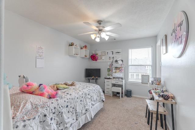 3618 Avalon Spring Ln, Spring, TX 77386 - bedroom featuring light colored carpet and a ceiling fan