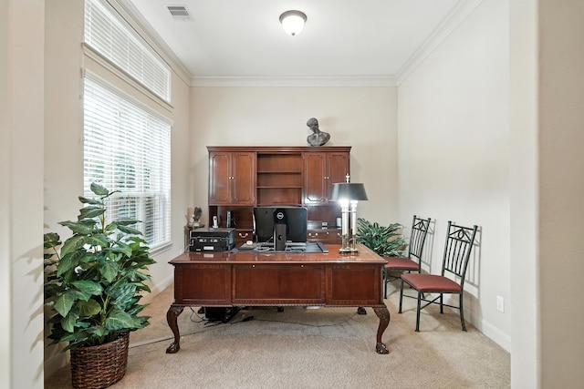 4118 Sage Brush Ct, Manvel, TX 77578 - office space with light colored carpet and crown molding