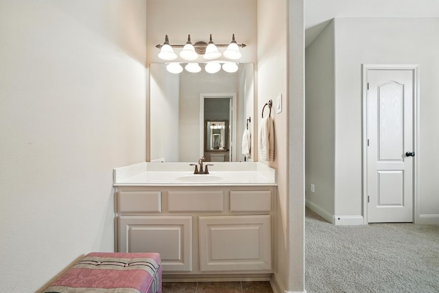 4118 Sage Brush Ct, Manvel, TX 77578 - bathroom featuring vanity and baseboards