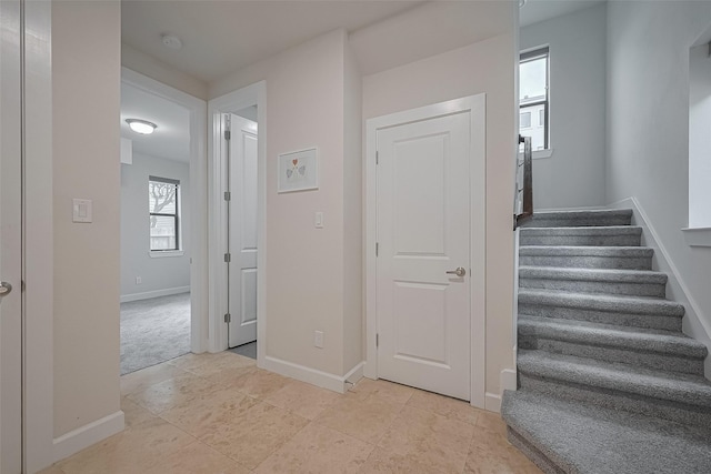 9027 Laverne Cres, Houston, TX 77080 - stairway featuring tile patterned floors