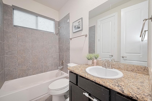 9027 Laverne Cres, Houston, TX 77080 - bathroom featuring vanity and shower / tub combination