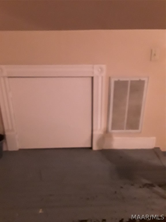 view of spare room