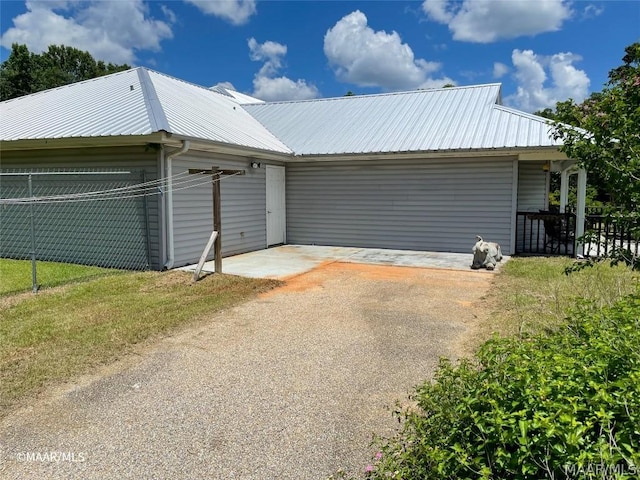 view of front of home